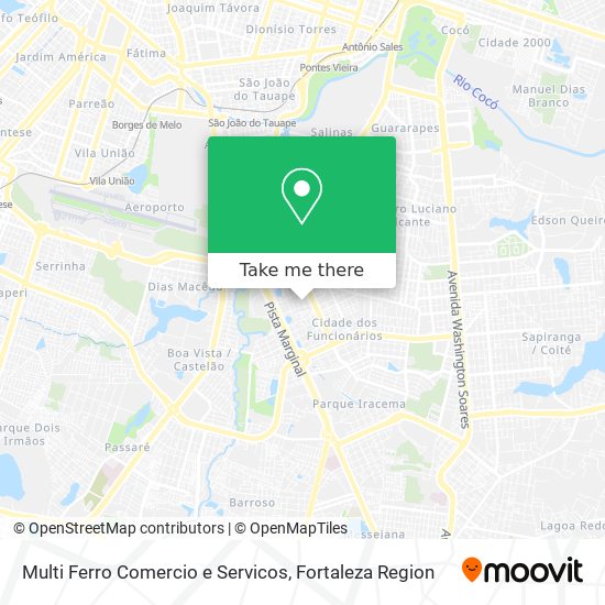 Multi Ferro Comercio e Servicos map