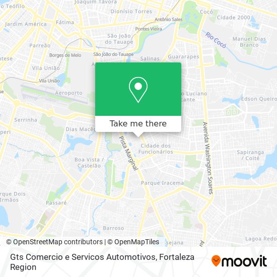 Gts Comercio e Servicos Automotivos map
