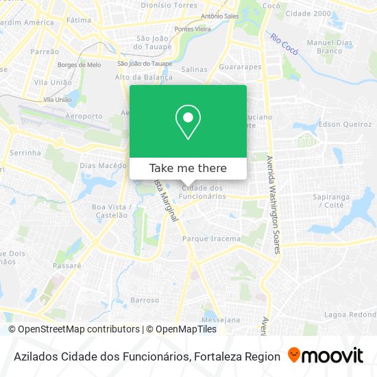 Azilados Cidade dos Funcionários map
