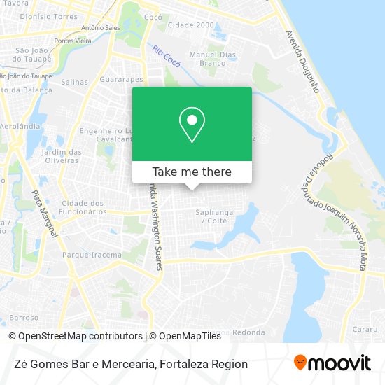 Mapa Zé Gomes Bar e Mercearia