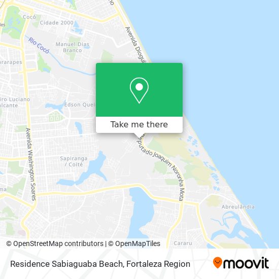 Residence Sabiaguaba Beach map