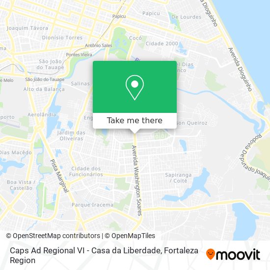 Caps Ad Regional VI - Casa da Liberdade map