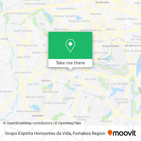 Grupo Espírita Horizontes da Vida map