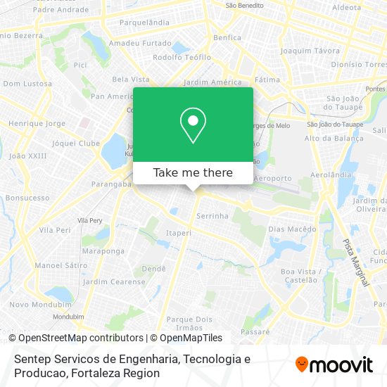 Sentep Servicos de Engenharia, Tecnologia e Producao map