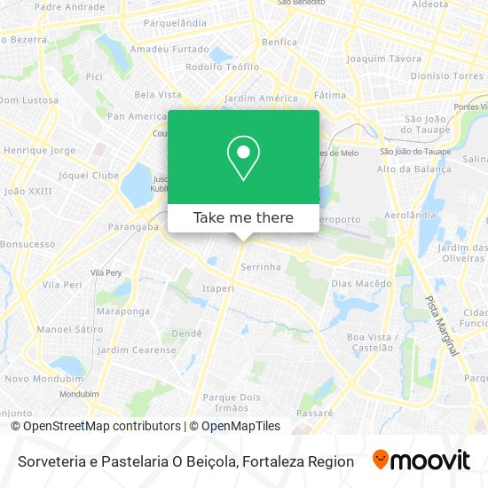 Sorveteria e Pastelaria O Beiçola map