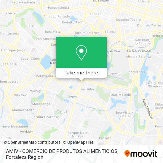 AMIV - COMERCIO DE PRODUTOS ALIMENTICIOS map