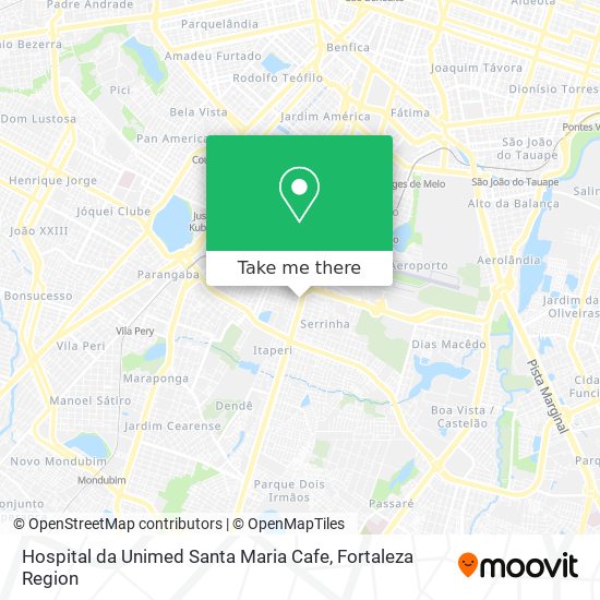 Hospital da Unimed Santa Maria Cafe map