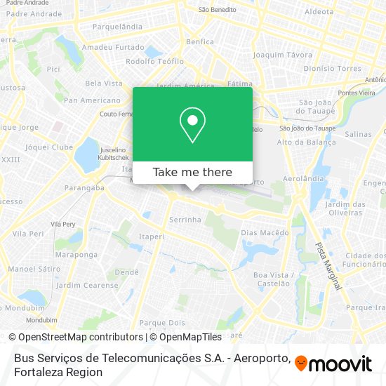 Mapa Bus Serviços de Telecomunicações S.A. - Aeroporto