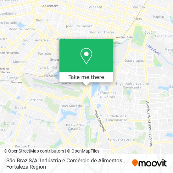 São Braz S / A. Indústria e Comércio de Alimentos. map
