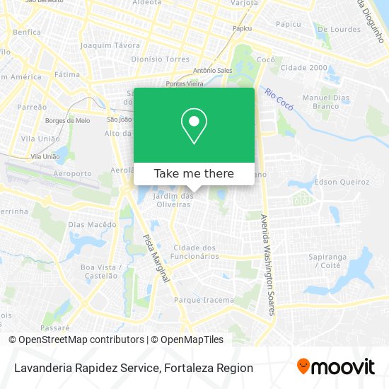 Lavanderia Rapidez Service map