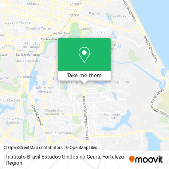 Instituto Brasil Estados Unidos no Ceará map