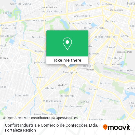 Confort Indústria e Comércio de Confecções Ltda map