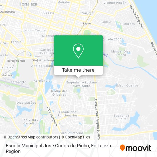 Mapa Escola Municipal José Carlos de Pinho
