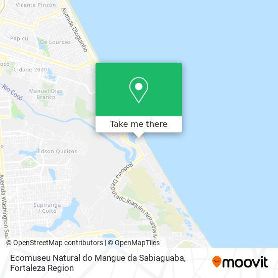 Ecomuseu Natural do Mangue da Sabiaguaba map