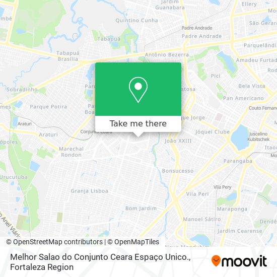 Melhor Salao do Conjunto Ceara Espaço Unico. map