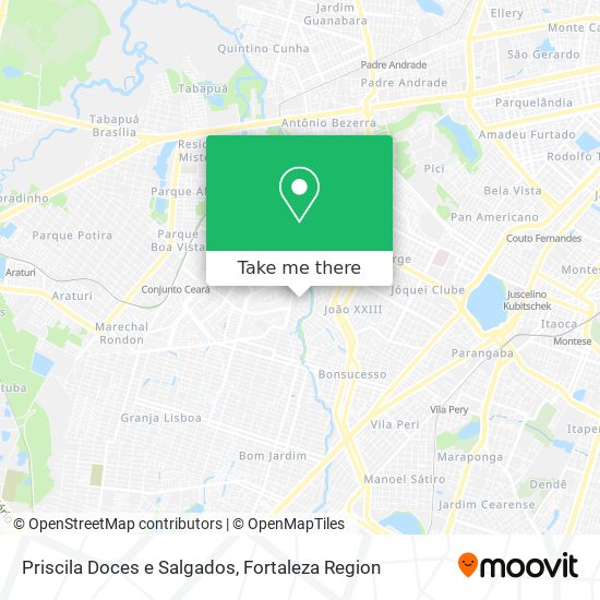 Priscila Doces e Salgados map