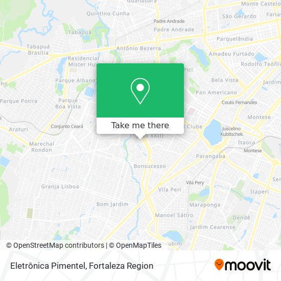 Eletrônica Pimentel map