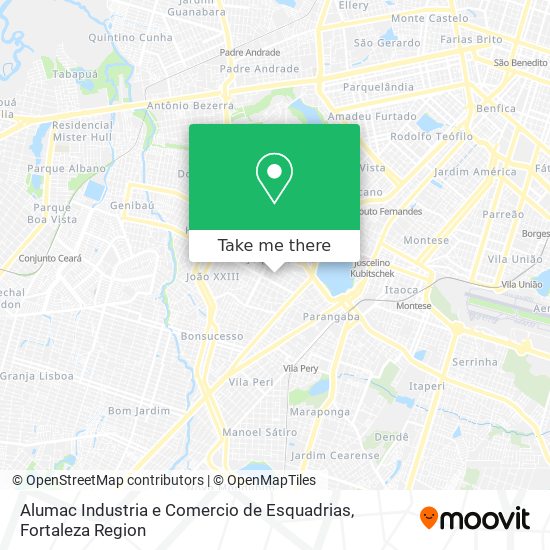 Alumac Industria e Comercio de Esquadrias map