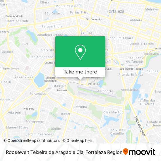 Roosewelt Teixeira de Aragao e Cia map