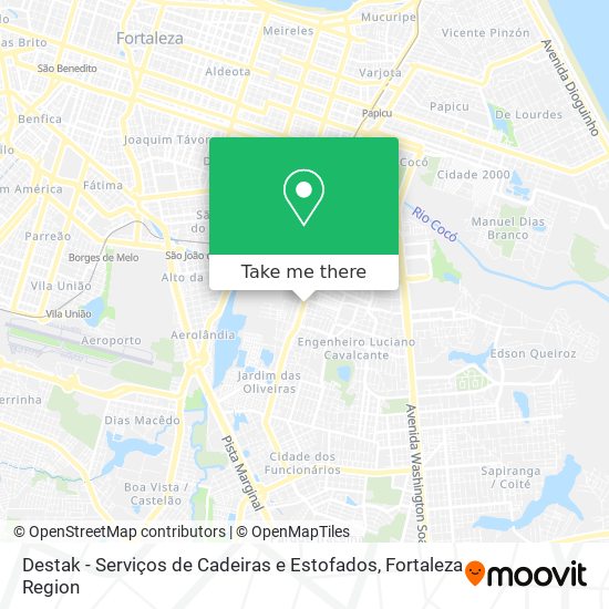 Destak - Serviços de Cadeiras e Estofados map