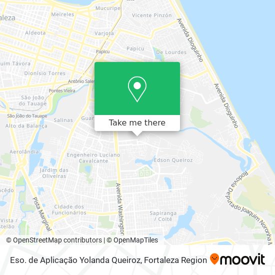 Eso. de Aplicação Yolanda Queiroz map