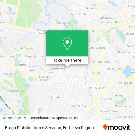 Braga Distribuidora e Servicos map