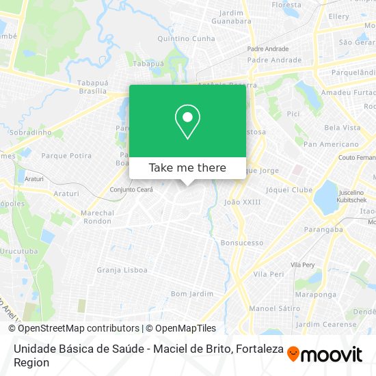 Unidade Básica de Saúde - Maciel de Brito map