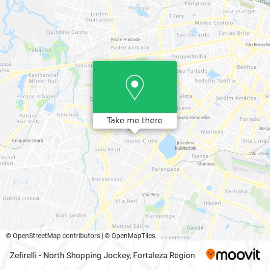 Mapa Zefirelli - North Shopping Jockey