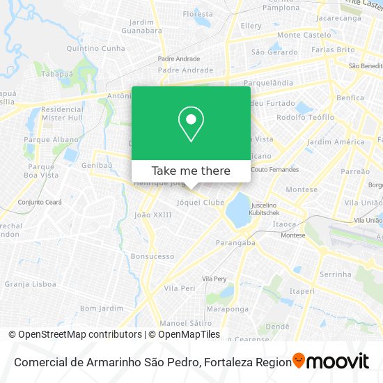 Comercial de Armarinho São Pedro map