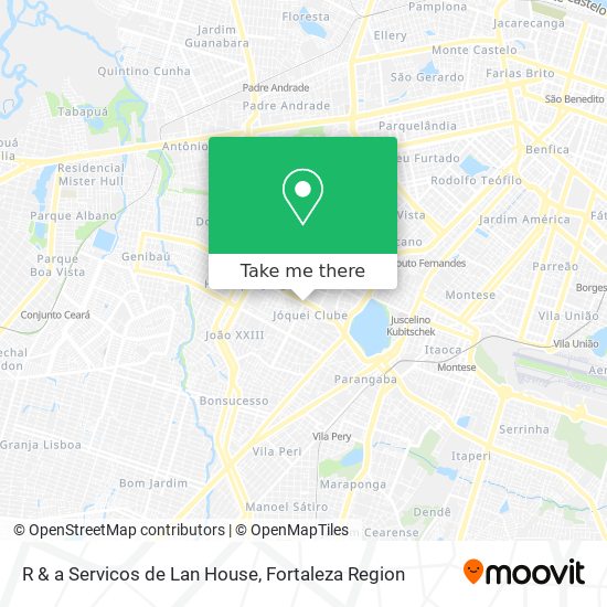 R & a Servicos de Lan House map