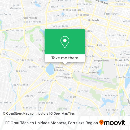 CE Grau Técnico Unidade Montese map