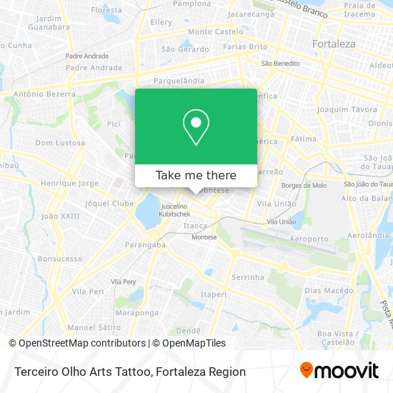 Terceiro Olho Arts Tattoo map