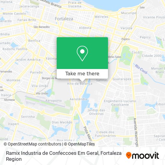 Ramix Industria de Confeccoes Em Geral map