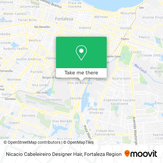 Nicacio Cabeleireiro Designer Hair map