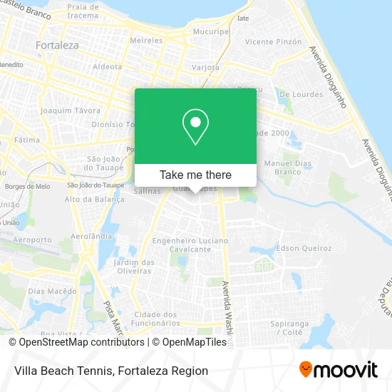 Villa Beach Tennis map