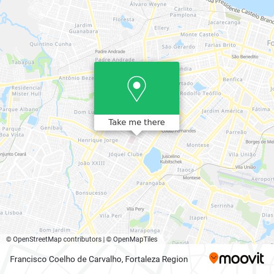 Francisco Coelho de Carvalho map