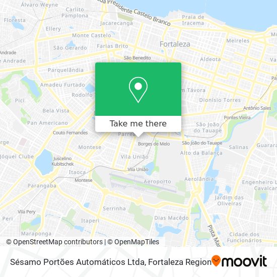 Sésamo Portões Automáticos Ltda map