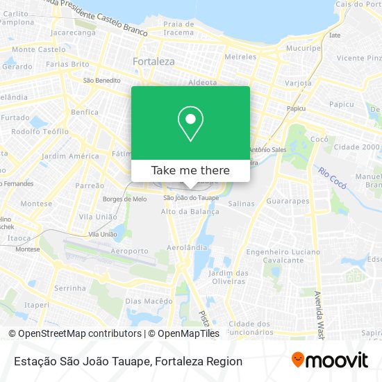 Estação São João Tauape map