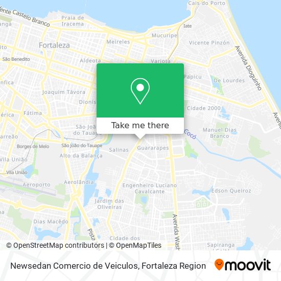 Newsedan Comercio de Veiculos map