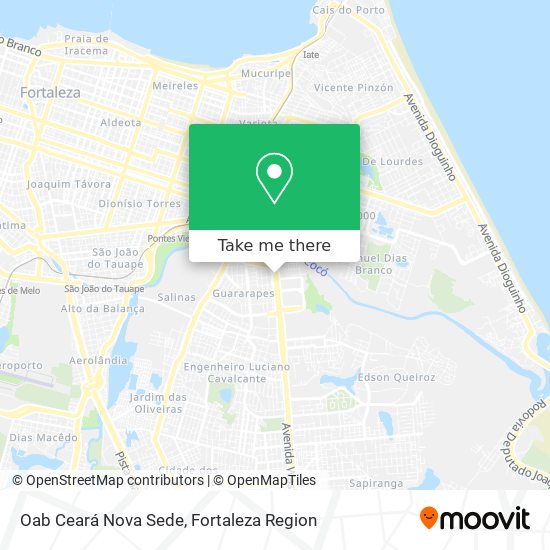 Oab Ceará Nova Sede map
