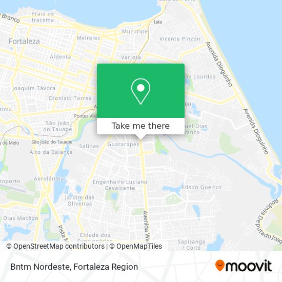 Bntm Nordeste map