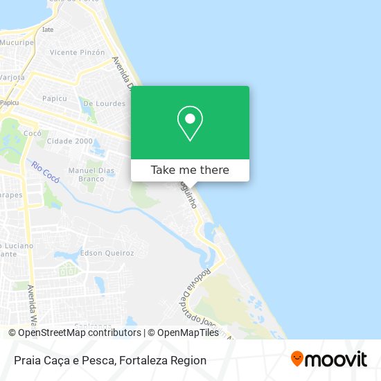 Praia Caça e Pesca map