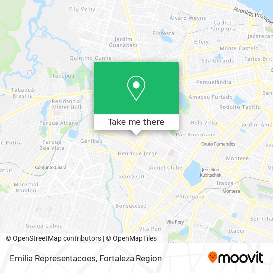 Emilia Representacoes map