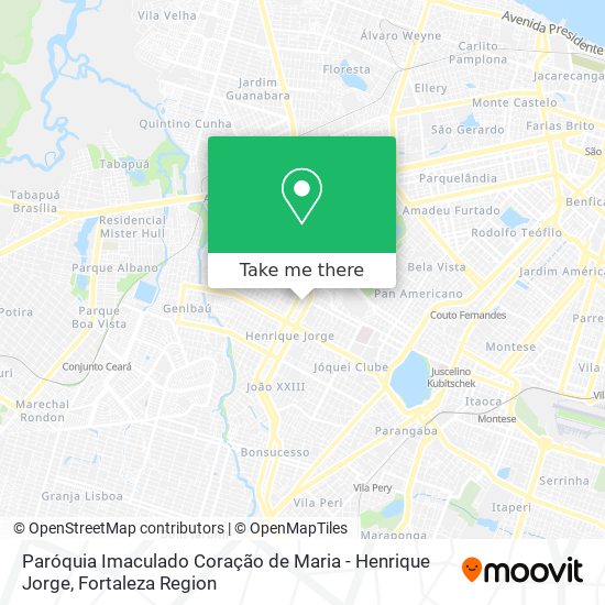 Paróquia Imaculado Coração de Maria - Henrique Jorge map