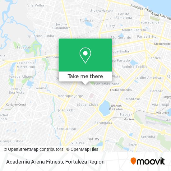 Academia Arena Fitness map
