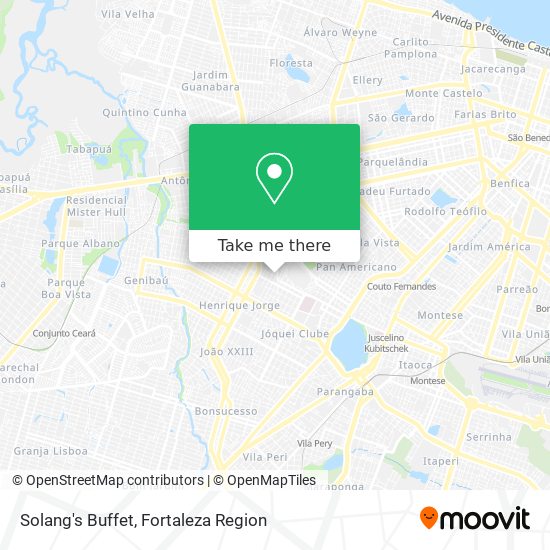 Solang's Buffet map