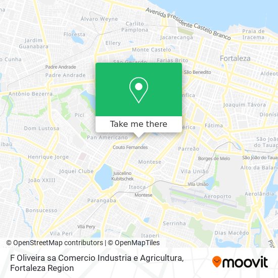 F Oliveira sa Comercio Industria e Agricultura map