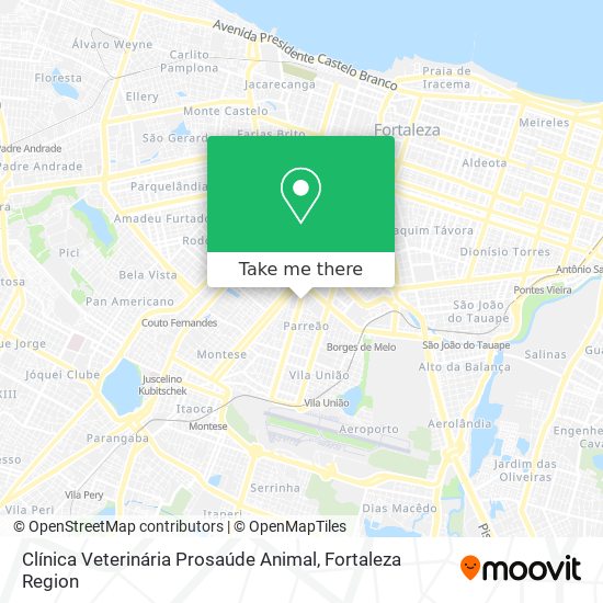 Clínica Veterinária Prosaúde Animal map