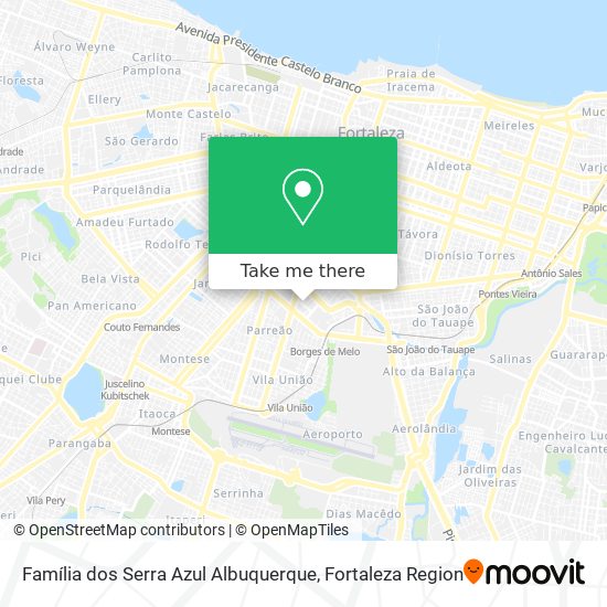 Família dos Serra Azul Albuquerque map
