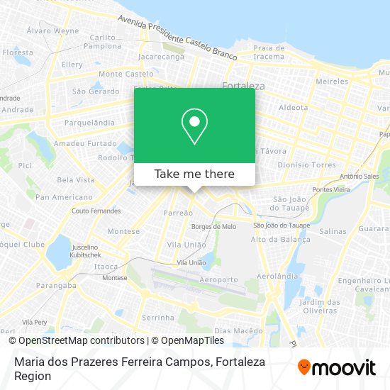 Maria dos Prazeres Ferreira Campos map